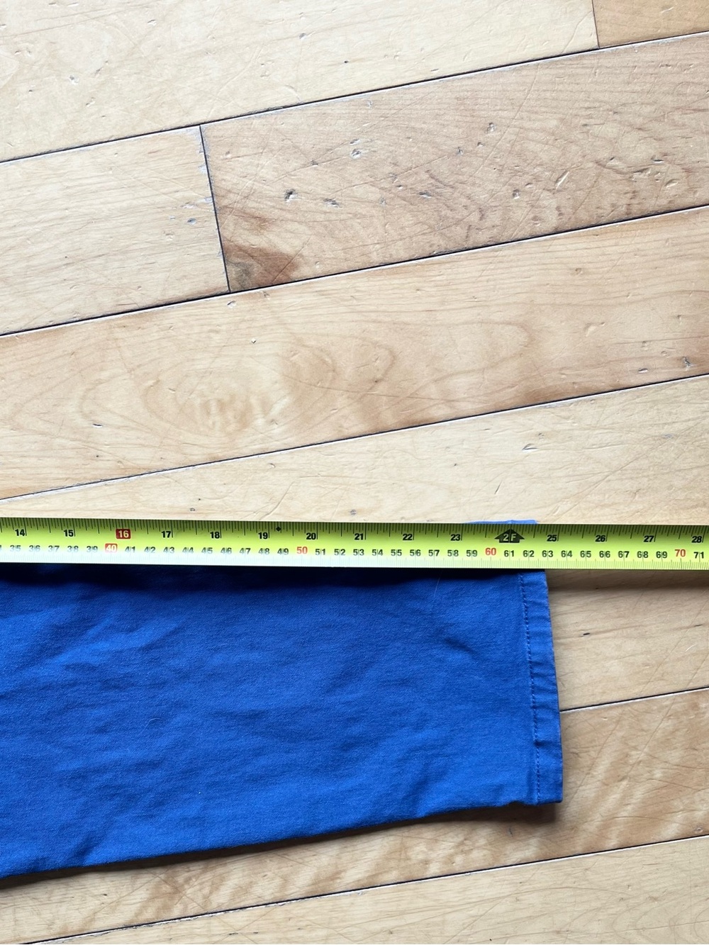 Calvin Klein Cropped Blue Slim Pants Size 6 - Picture 7 of 8